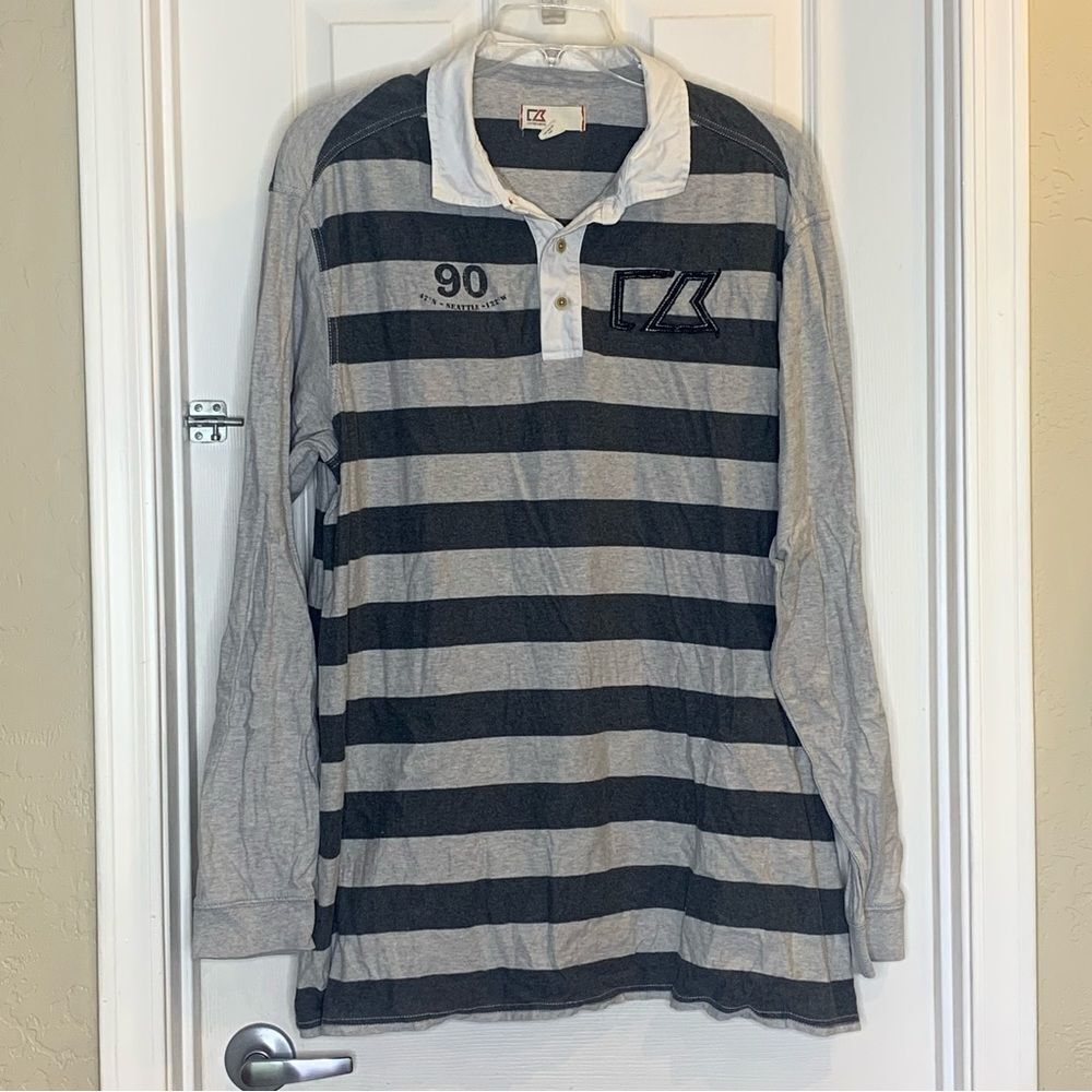 Cutter & Buck Long Sleeve Polo Shirt Size XXL